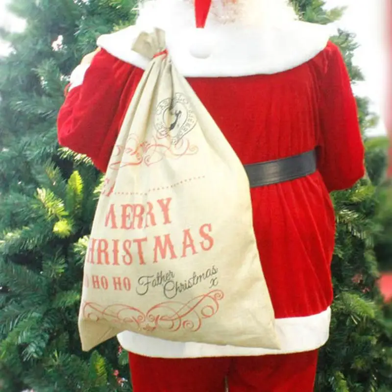 Новый простой художественный Подарочный пакет сумка для рождественского леса