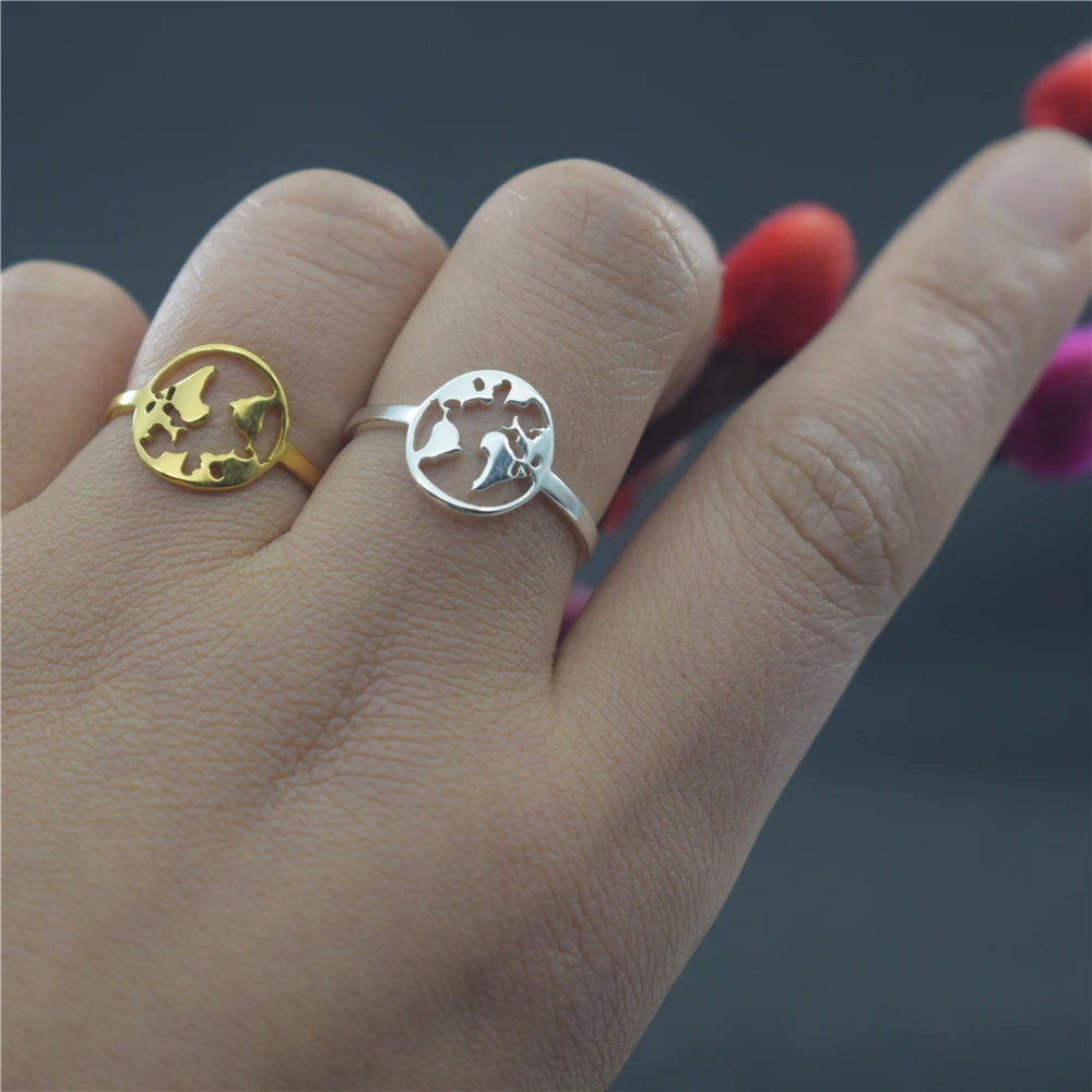 Женское кольцо из нержавеющей стали регулируемое кольцо|Кольца| |