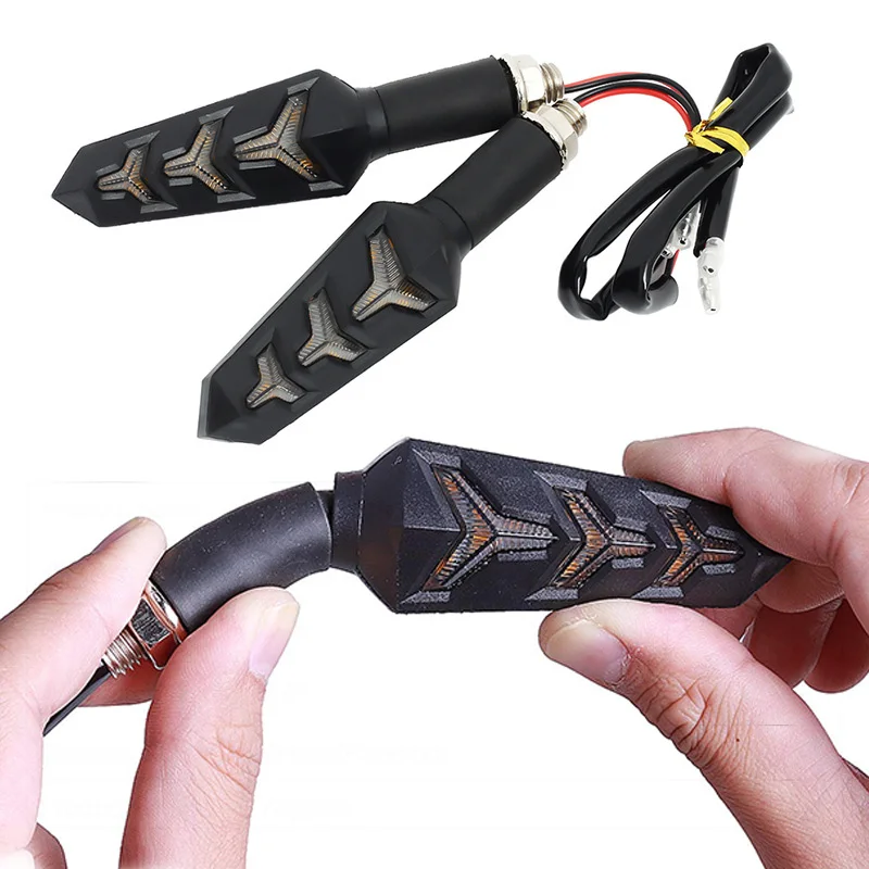 Светодиодные поворотники для мотоциклов указатели поворота аксессуары