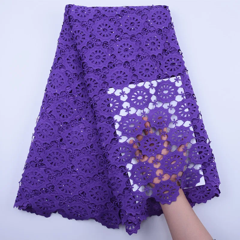 Водорастворимый французский гипюр вуаль кружевная ткань Африканская чистая