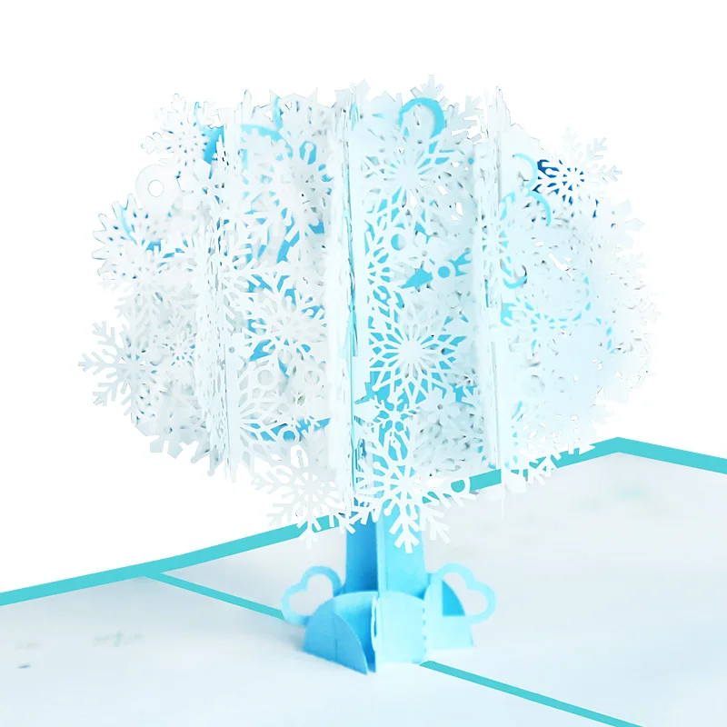 Творческий открытка с рождественской елкой ручной работы деловая подарочная