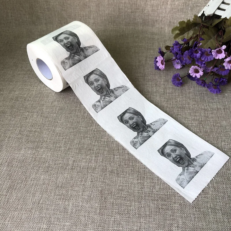 1 шт. Туалетная ткань смешная улыбка смех шутка туалетная бумага рулон деньги