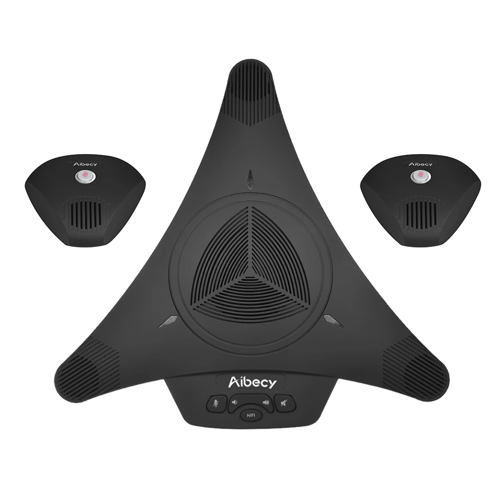 Микрофон Aibecy для совещаний с 2 расширенными микрофонами USB 8 м Поддержка Skype MSN