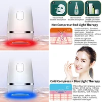 ultrasonic vibration hot and cold eyeface facial massager hammer led face anti aging devices skin care machine vibration spa