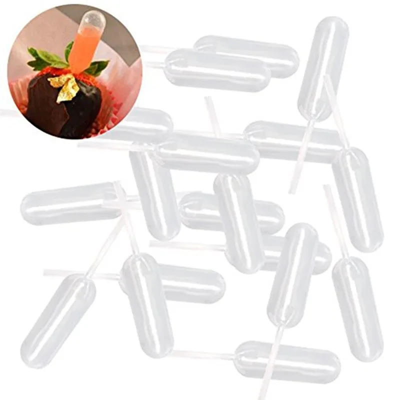 100pcs 4 мл Пластик выжать с одной меткой калиброванная на вытекание флакон