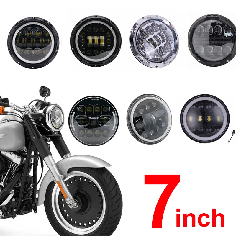 Горячие Продажа Новые 7 дюймов круглый мотоцикла светодиодный фар Hi/короче