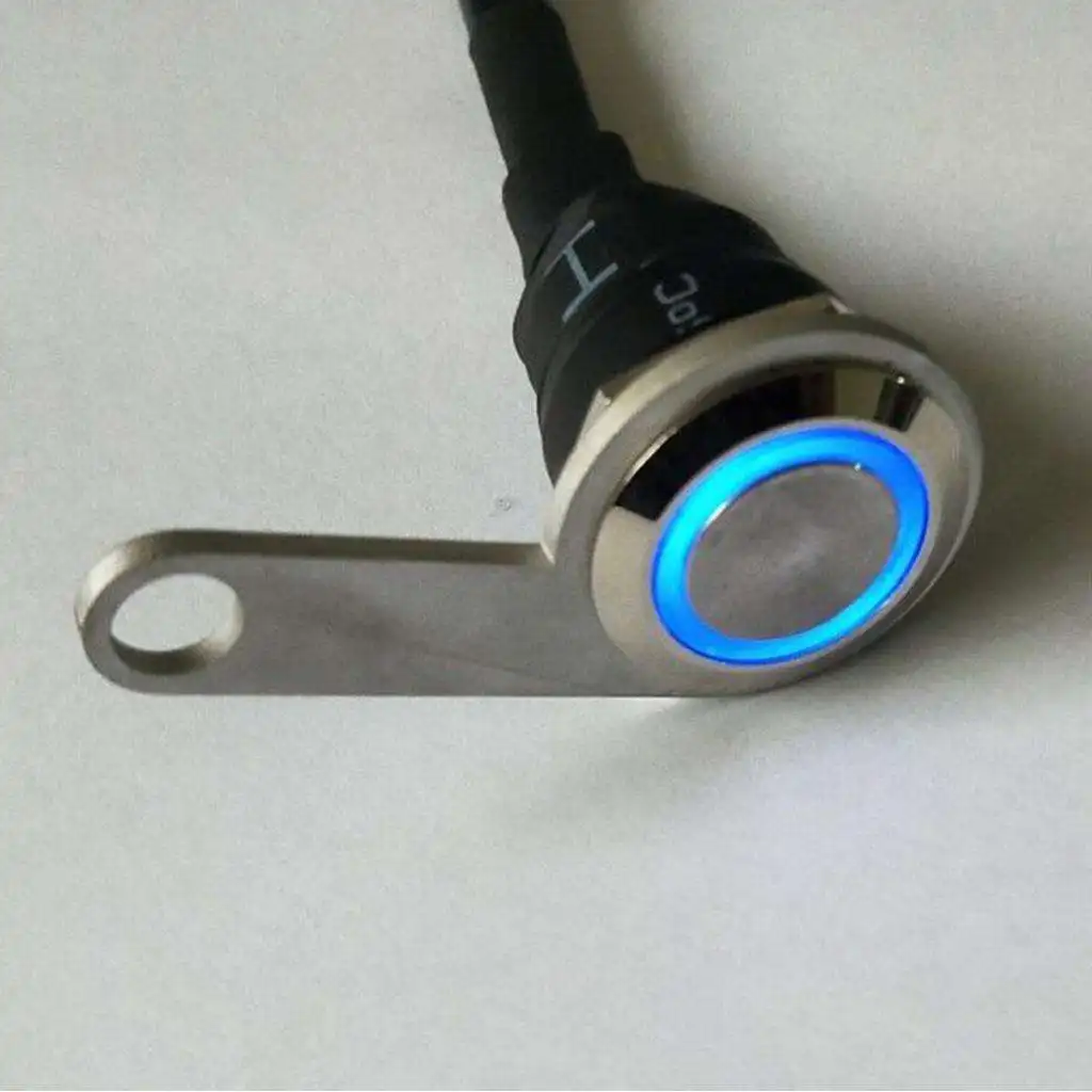 

Светодиодная нажимная кнопка на руль мотоцикла, 12 В