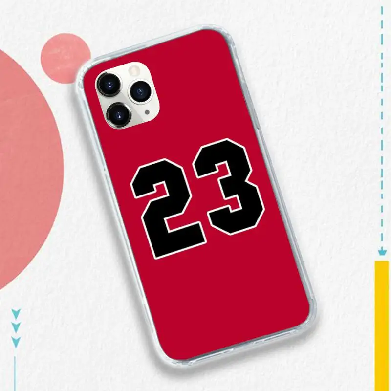 

Basketball 23 24 Lucky Number Phone Case for iPhone 11 12 pro XS MAX 8 7 6 6S Plus X 5S SE 2020 XR