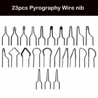 23pcs 1mm pyrographic tip high impedance pyrography wire tips for adjustable wood burning machine