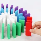 20120 шт.компл. детские деревянные игровые наборы домино из липы строительные блоки игра мозга ралли игры Забавные игрушки для малышей подарок для детей