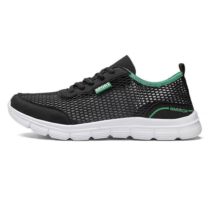 

Men's shoes casual sports shoes hollow air permeability wear resistant shock absorption flat bottom sweat deodorant summer