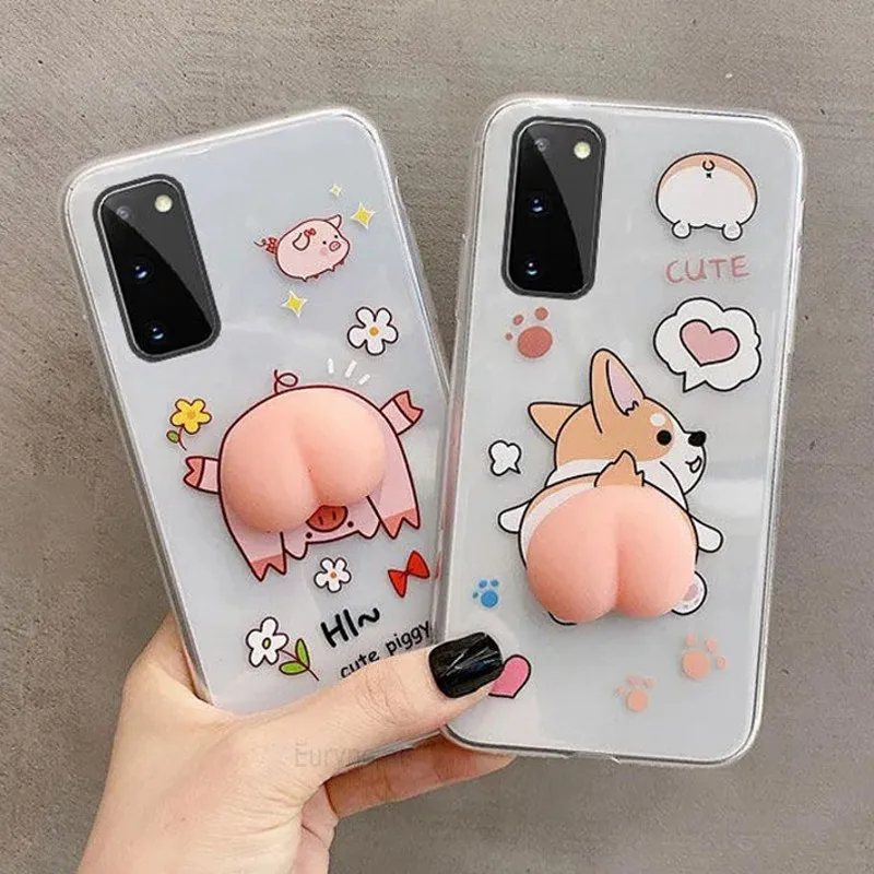 Персиковый чехол для Xiaomi Redmi Note 10 Pro 9 9T 10S 8 8T POCO X3 GT F3 Mi 11T 10T 11 Lite 3D мультяшный мягкий