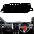 Taijs, украшение для правого руля, полиетровое волокно, крышка приборной панели автомобиля, коврик для приборной панели для Toyota VIOS YARIS 2019, 2020, новая модель 2021