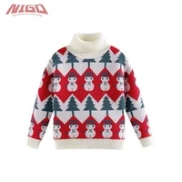 nigo childrens autumn winter cashmere knitted turtleneck sweater pop it boys and girls anime printing clothes 3 14 y nigo36972