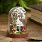 Коллекция деревянного миниатюрного кукольного домика сделай сам, миниатюрная мебель серии Мир для кукольного домика, модель, игрушки для детей, подарок на день рождения