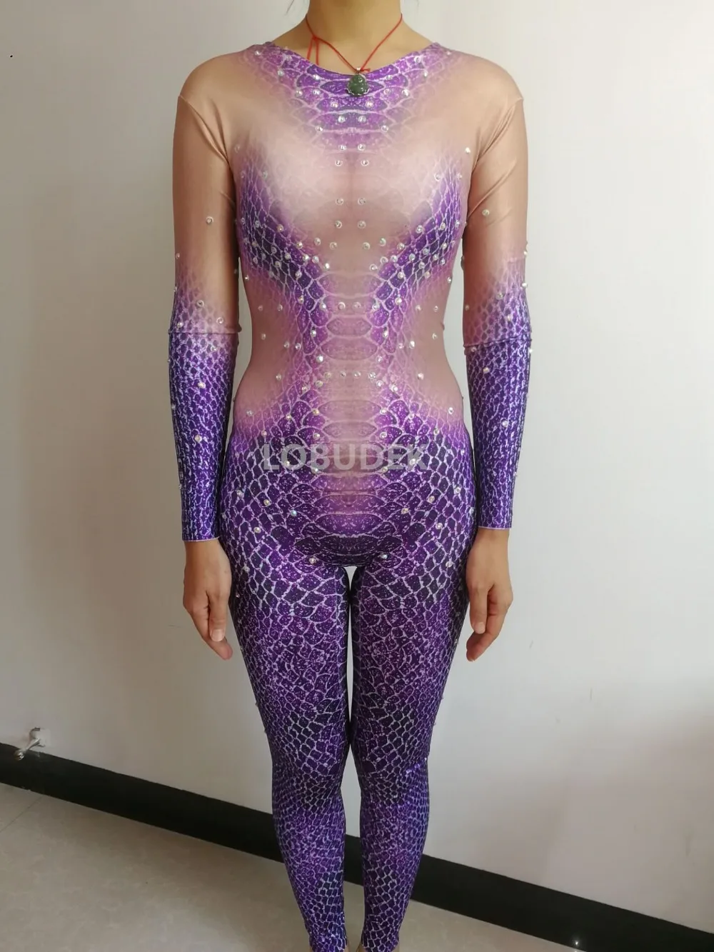 Новинка, комбинезон со змеиным принтом, zentai, сексуальное трико, эластичное боди, для ночного клуба, бара, косплей, Ролевой костюм, певица, для шоу на сцене, комбинезон