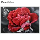 EverShine алмазная вышивка вышивка крестом цветы алмаз живопись полная квадрат алмазная мозаика картина из страз Домашнее украшение