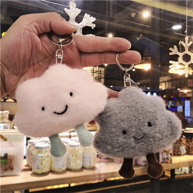 

Бесплатная доставка, милый плюшевый брелок с белым облаком, подвеска в виде девушки с сердцем, школьный брелок с подвеской в виде облака, кук...