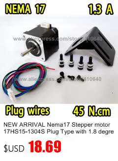 Leadshine шаговый двигатель с импортными тормозными колодками 57HS22-BZ 57HS22-S 2,2 N.M удерживающий крутящий момент 8 мм диаметр вала тормозной шаговый