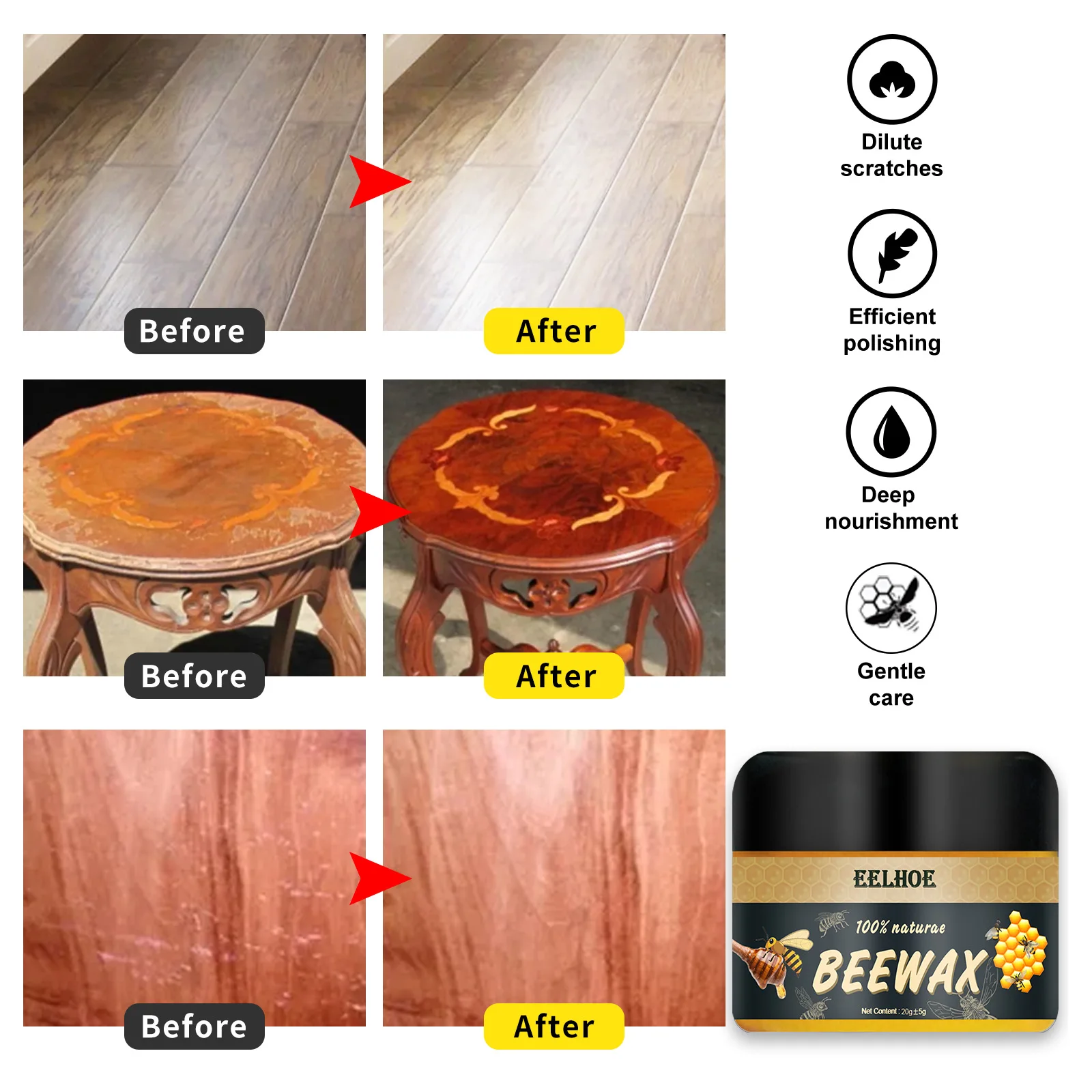 

New furniture polished beeswax wood home refurbishant furniture care wear-resistant refurbished wax wholesale