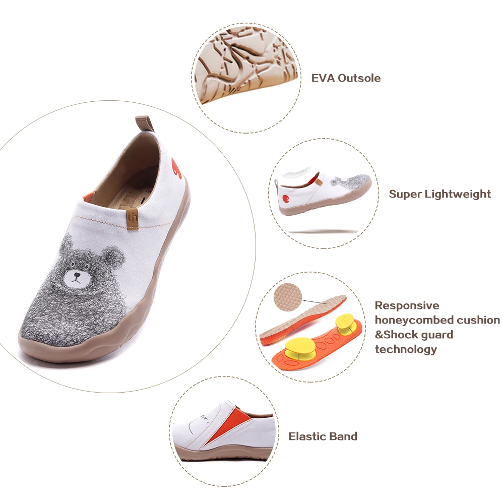 Кроссовки UIN женские без шнуровки светильник Повседневная прогулочная обувь из