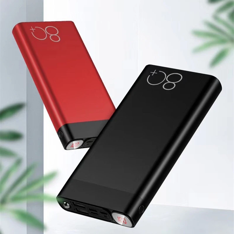 80000 мАч Power Bank Быстрая зарядка 2USB большой емкости быстрой зарядки портативное
