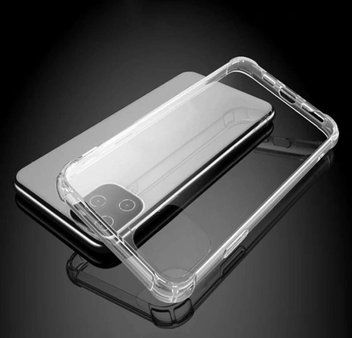 

Прозрачный футляр из ТПУ чехол для Iphone SE, 6, 7, 8, 11, 12, мягкий чехол из чистого полиуретана с надписью мобильный телефон полная защита корпуса о...