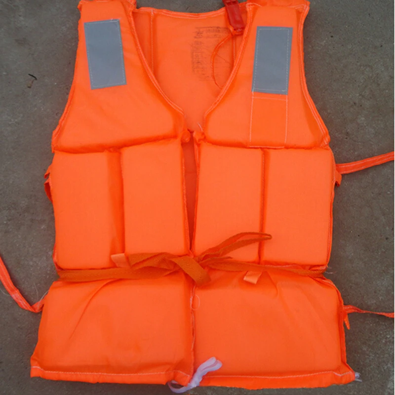 

Flood Fishing Rafting Size Life Vest With Survival Whistle Water Sports Foam Life Jacket Drifting Water-skiing Upstream Surfing