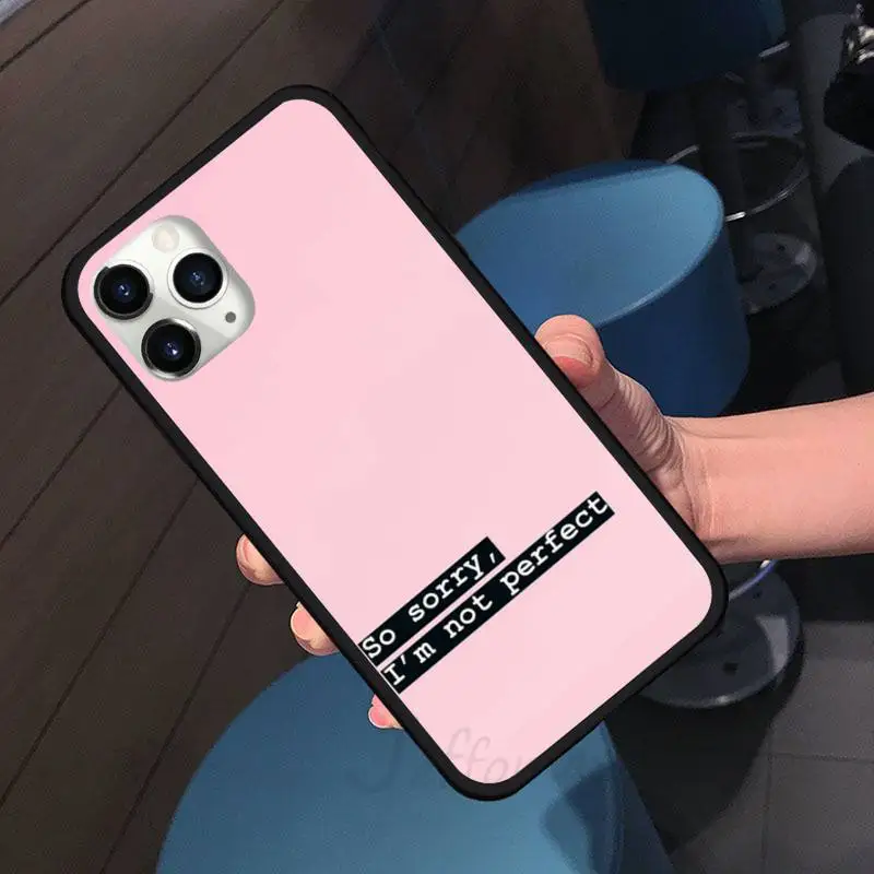 

No Bad Vibes rainbow color Text Phone Case For iphone 7 8 12 11 XR XS pro Max Mini plus Soft silicone cover shell funda