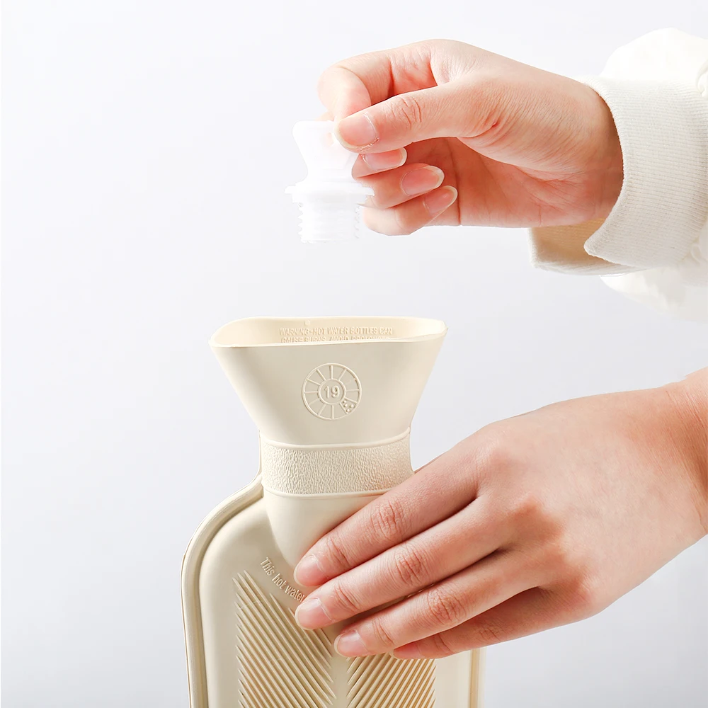 Очень длинная бутылка для горячей воды 2 л сумка резиновая розовая серая съемная