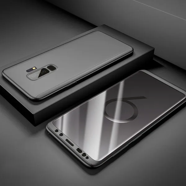 Для samsung Galaxy J6 Plus чехол 6," 360 градусов полный чехол для samsung Galaxy J6 Plus J610F J610 SM-J610F J6Plus J 6 - Цвет: Black