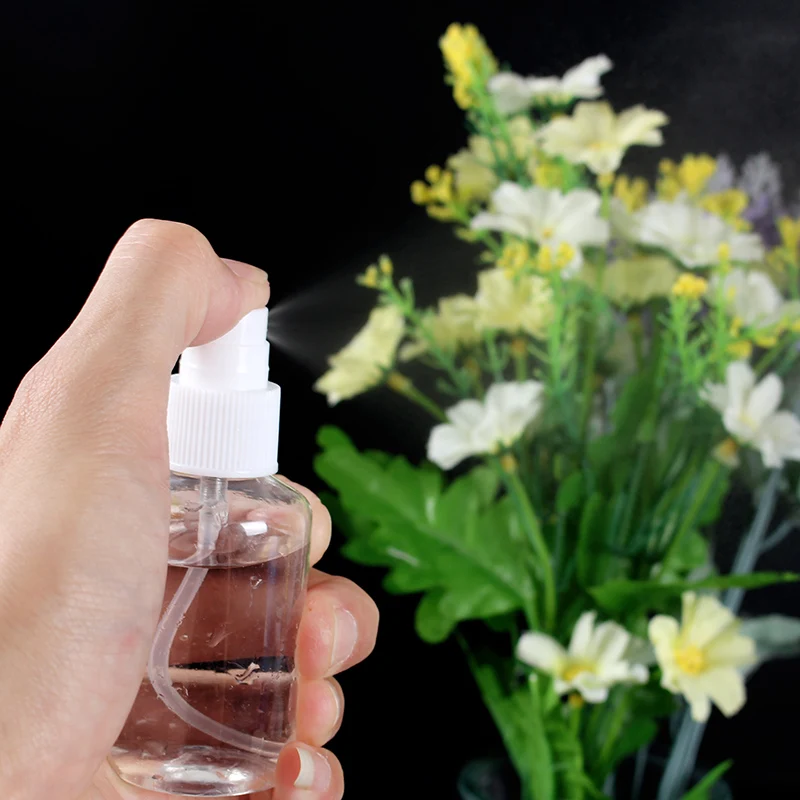 

50pcs 50ml Plastic PET Clear Press Pump Spray Perfume Bottles Cosmetic Sample Atomizer Containers Travel Liquid Refillable Vials