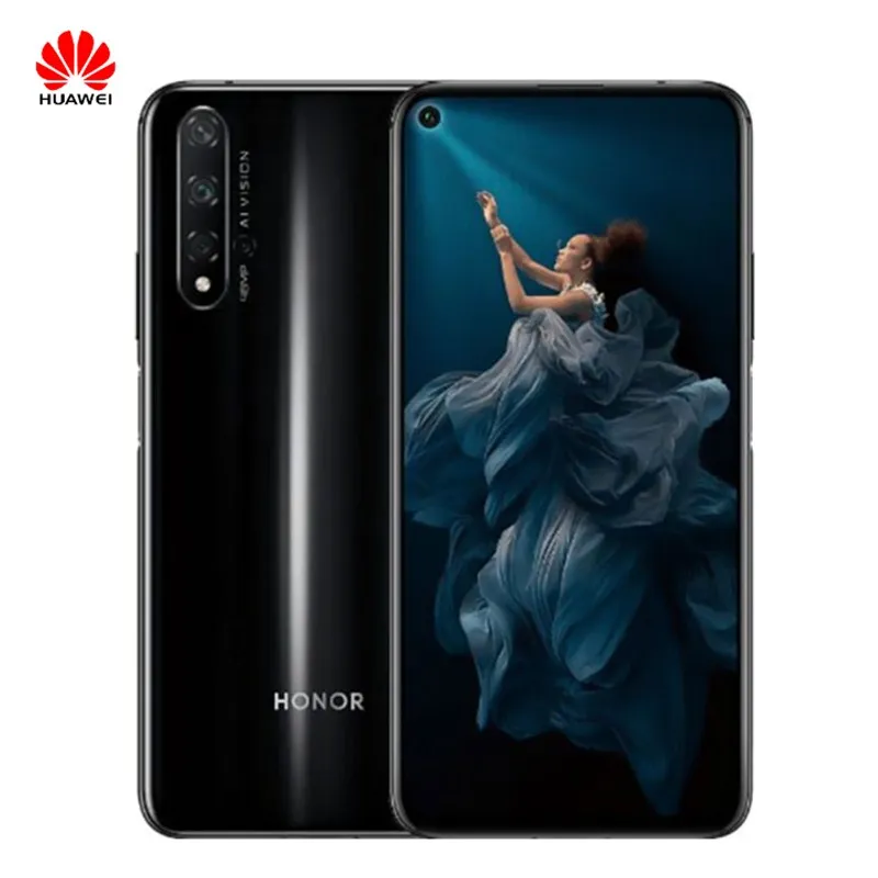 Honor 20 Lite 4G смартфон 6 21 дюймов Android 9 0 Kirin 710 4 Гб ram 128 ГБ rom 24.0MP + 8.0MP 2.0MP 3400mAh мобильный