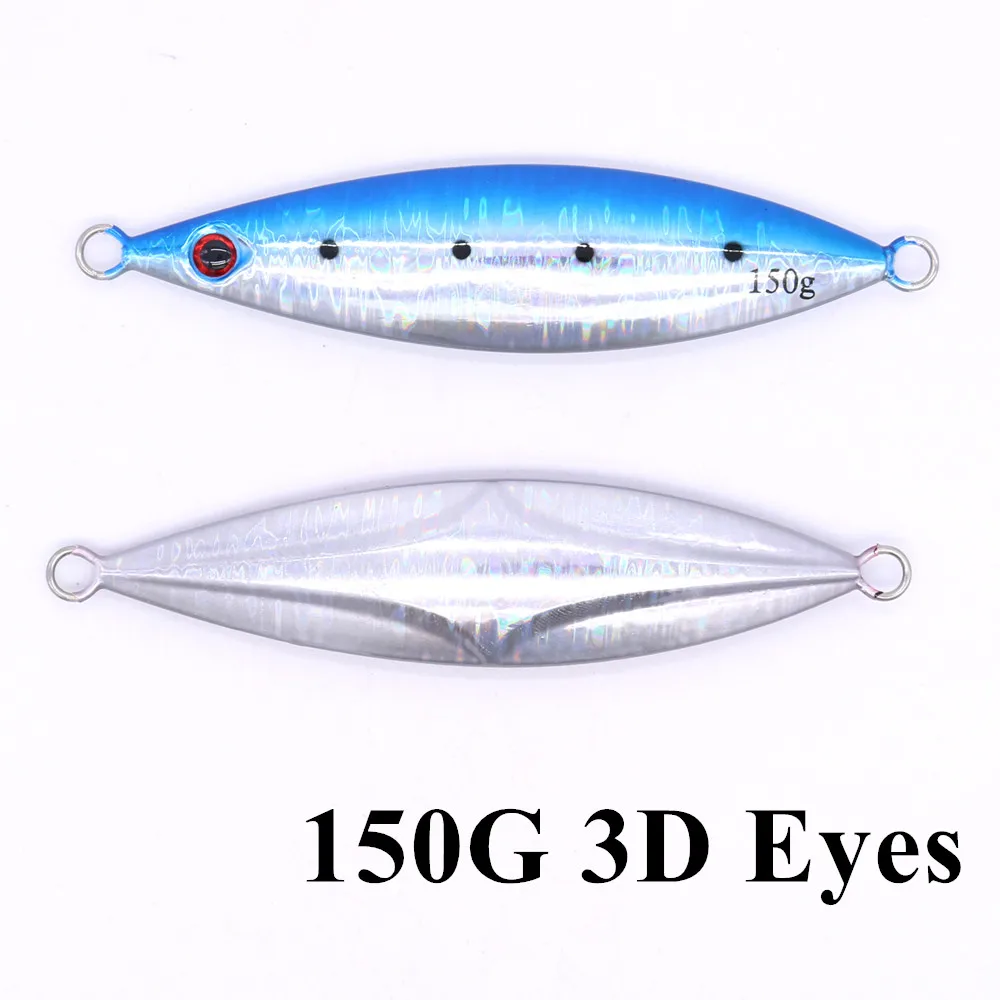 

CASTFUN 80g 100g 150g 5pcs/lot Fishing Lure Jigging Slow Jig Lead Metal Jigs Artificial Bait Metal Jig Fishing Accessories Jig