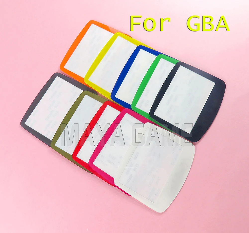 

30PCS Multicolor Replacement Screen Lens for GBA System Plastic Protective Screen Protector