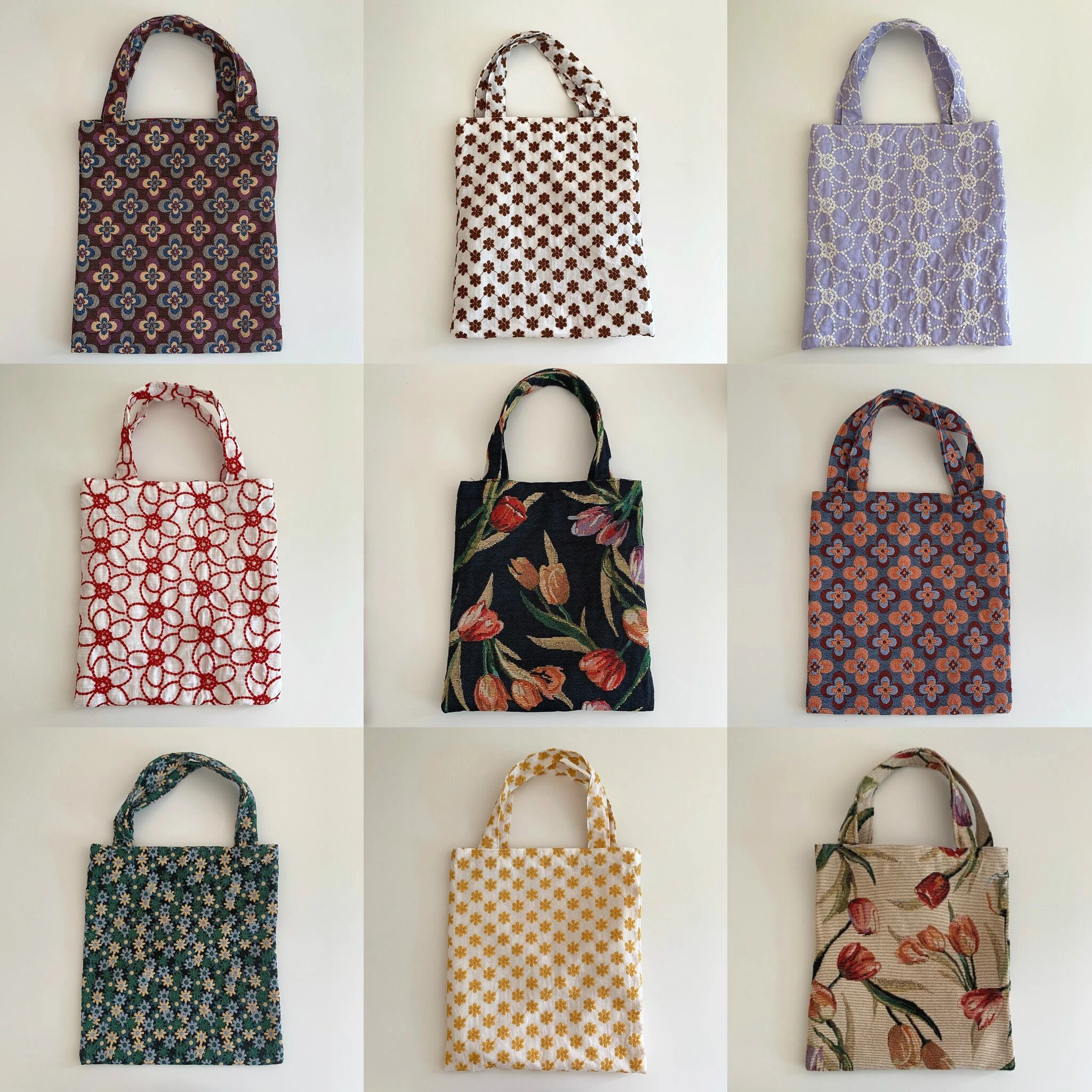 

Retro Design Women Small Handbags Vintage Flower Pattern Ladies Clutch Purse Shoulder Bags Fashion Female Daily Mini Tote Bolsas