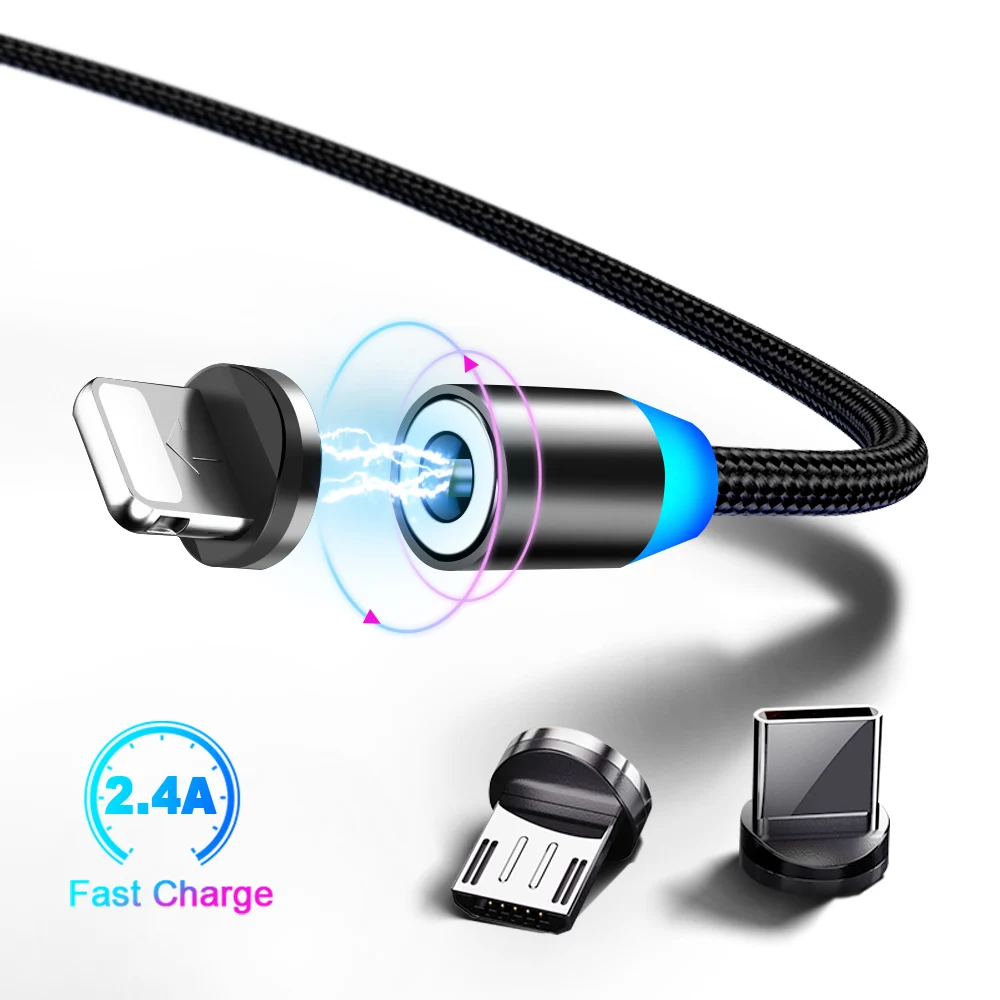 Магнитный USB кабель для Huawei Samsung Type C магнитный зарядки Micro шнур iPhone 11|Кабели
