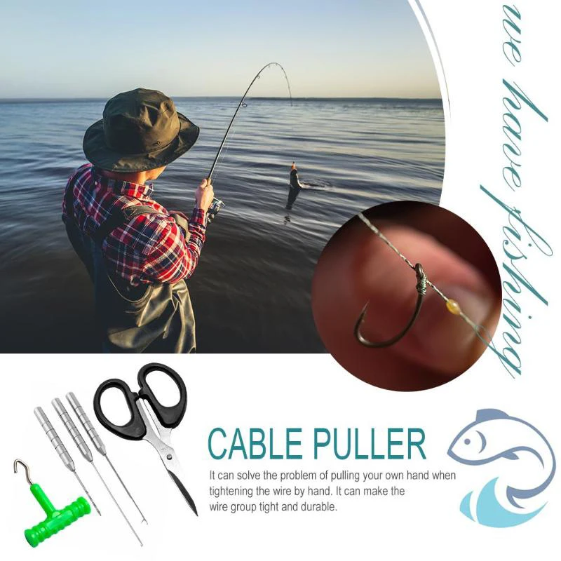 5 шт./компл. Рыбалка игла для приманки набор инструментов рыболовные ножницы узел