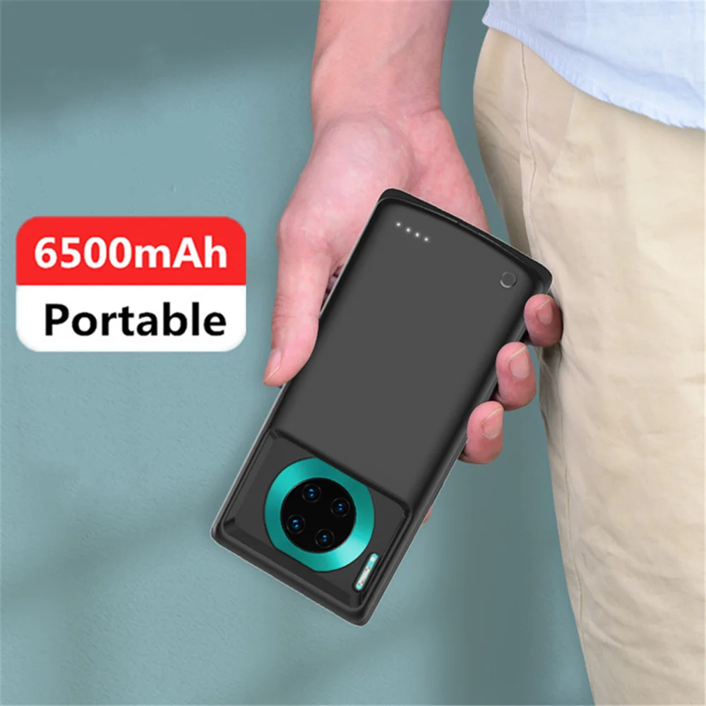 Чехлы для зарядки аккумуляторов Huawei Mate 30 Pro чехол аккумулятора 6800 мАч внешний