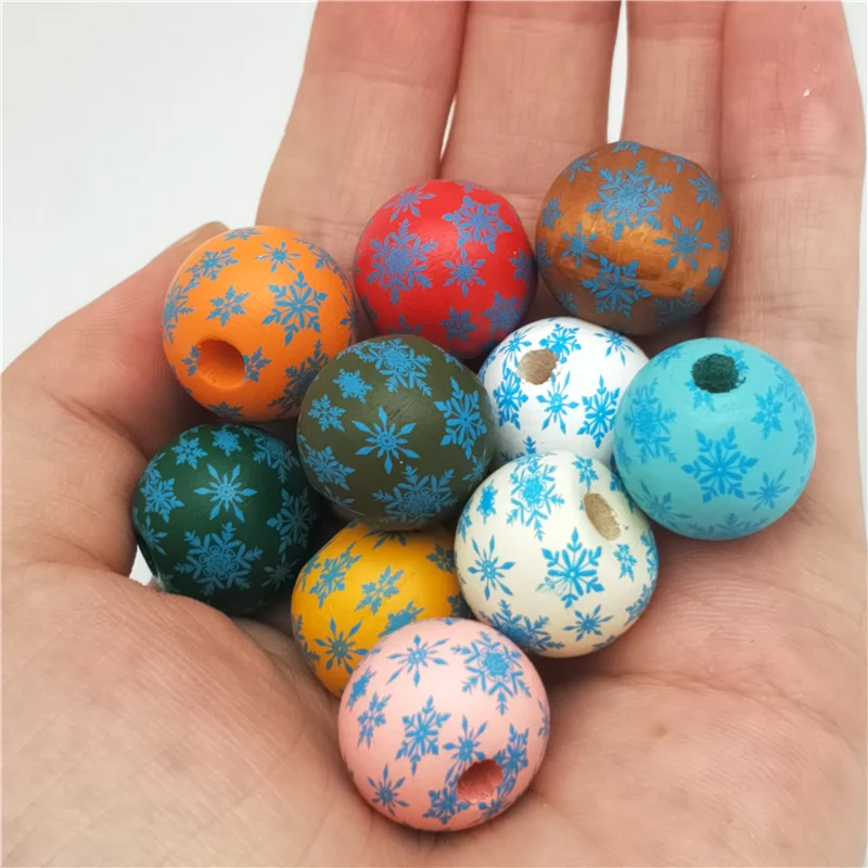 

Barwodo 25PCS Natural Wooden Beads Wholesale Items For Business For Costume Jewelry Bracelets Beads For DIY Handicafts Finding
