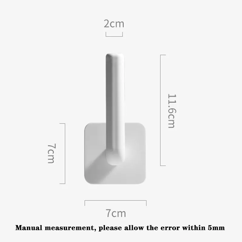 

2Pcs Muilt-Purpose Wall Hooks Adhesive Hooks Hook for Kitchen Bathroom Bedroom Cubicle Shower Wall Organizer Home Decor