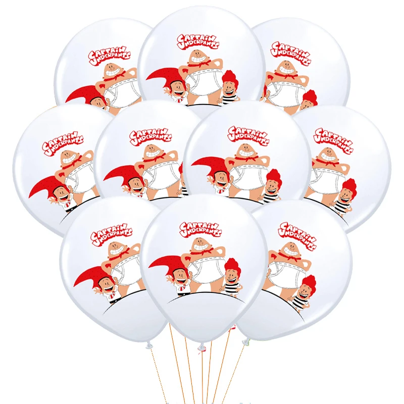 10 шт. капитан трусы шары 12 дюймов с рисунком из мультфильма Город героев