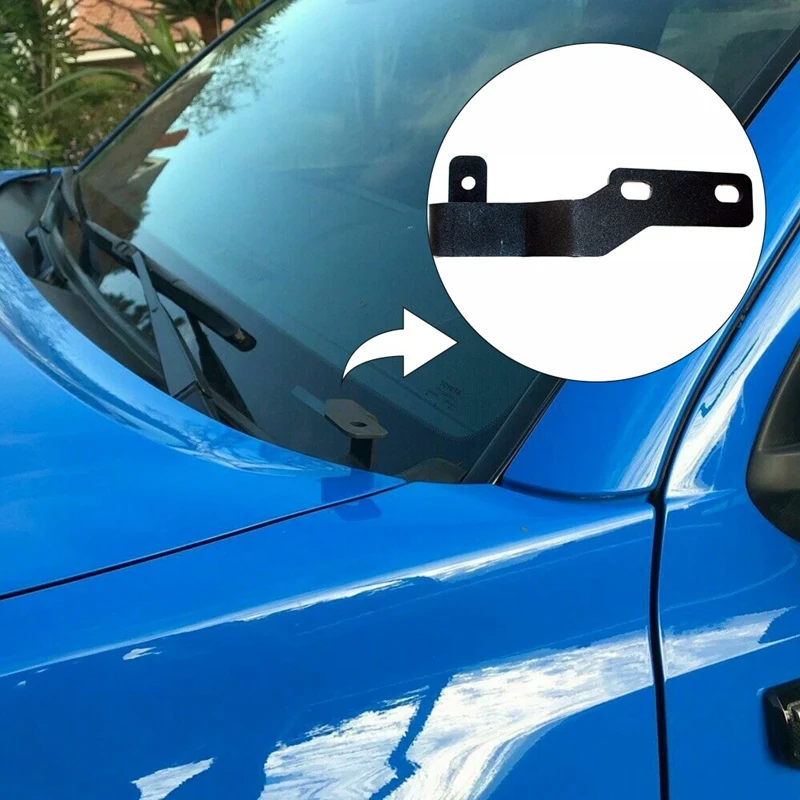 LED Light Pod Metal Hood Mount Bracket Kit/Ditch Brackets for Toyota Tacoma 2005-2015 |