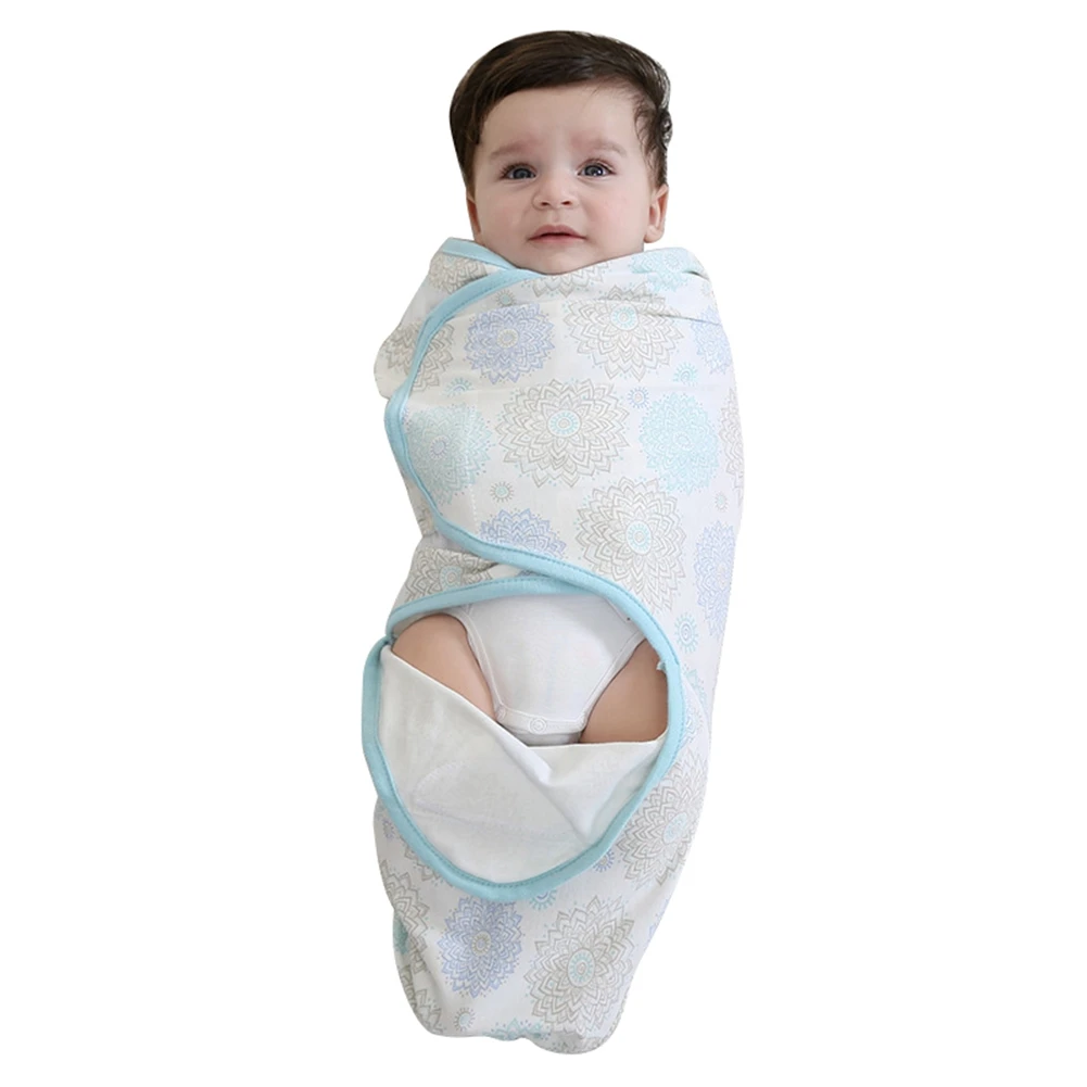 

2020 Newborn Baby Swaddle Blanket Adjustable Swaddling Wrap Sleep Bag Sack with Adjustable Wings For Unisex Sleeping Bags 0-6M