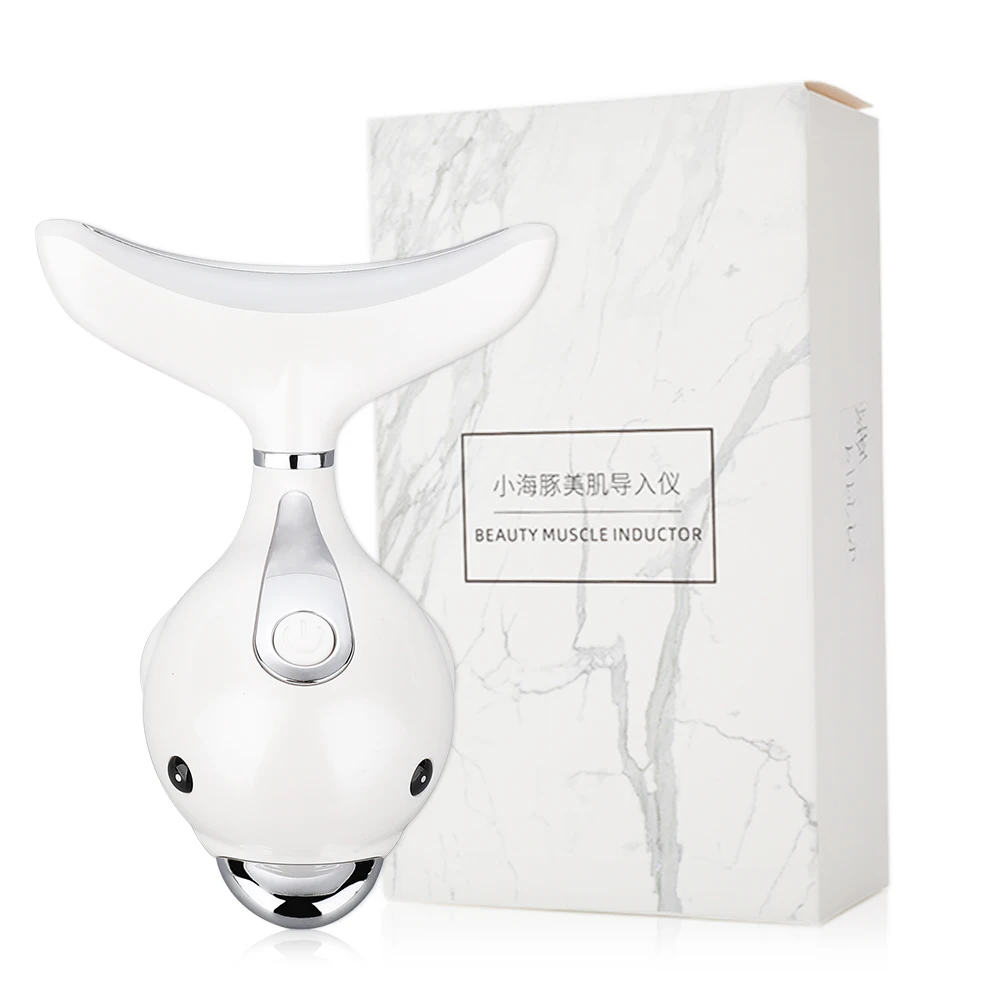 

Remove Double Chin Neck Device LED Photon Heating Therapy Anti-Wrinkle Neck Care Vibration Skin Lifting Tool Skin Tighten Device