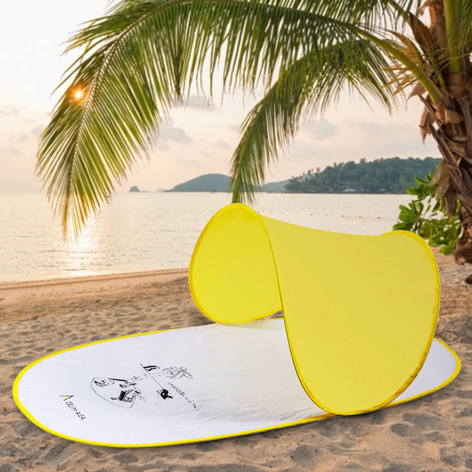 

Portable Beach Tent Popup Tent Summer Sea Sun Shelters Garden Outdoor Camping BBQ Waterresistant Tent Outdoor beneficial