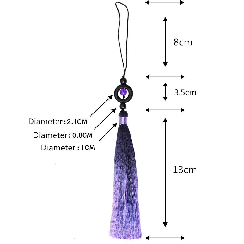 Новые черные бусины-кольца кисточки занавески сделай сам для одежды сумок