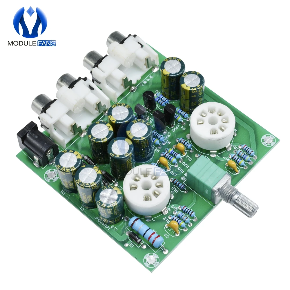 DIY Kit AC 12 В 6J1 пробки Fever Предварительный усилитель предусилитель AMP Предварительный усилитель доска наушников буферный модуль стерео потенциометр клапан