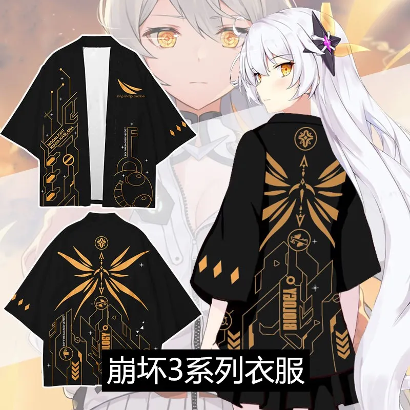 

Anime Honkai Impact kimono shirt Rita Rossweisse Kallen Kaslana Yae Sakura Raiden Mei Seele Vollerei Cosplay Shorts Trousers