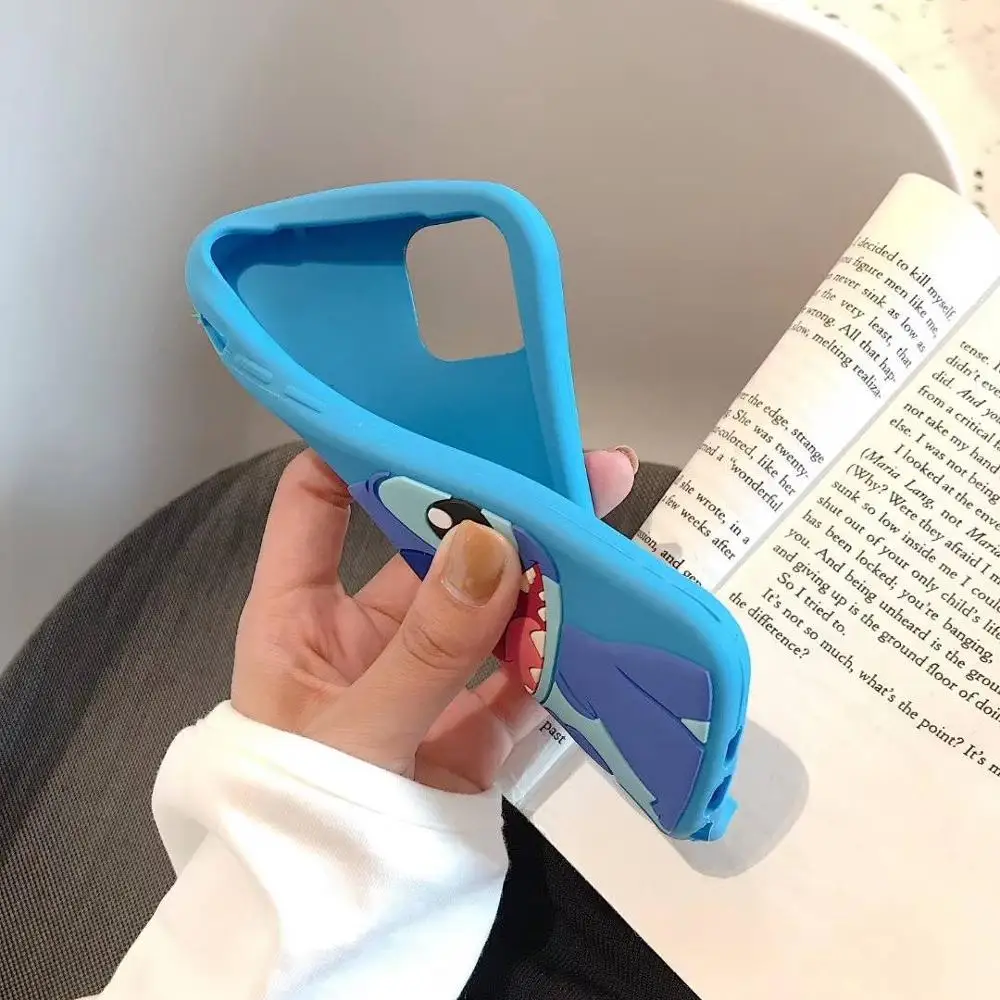 3D мультфильм милый тонкий стежок силиконовый чехол для iPhone 5 5s SE 5C 6 6s X XR Xs 11 Pro Max 7 8